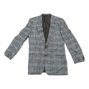 Vintage 80’s Valentino Uomo Plaid Wool Blazer/Sportscoat. 41L. Multicolor